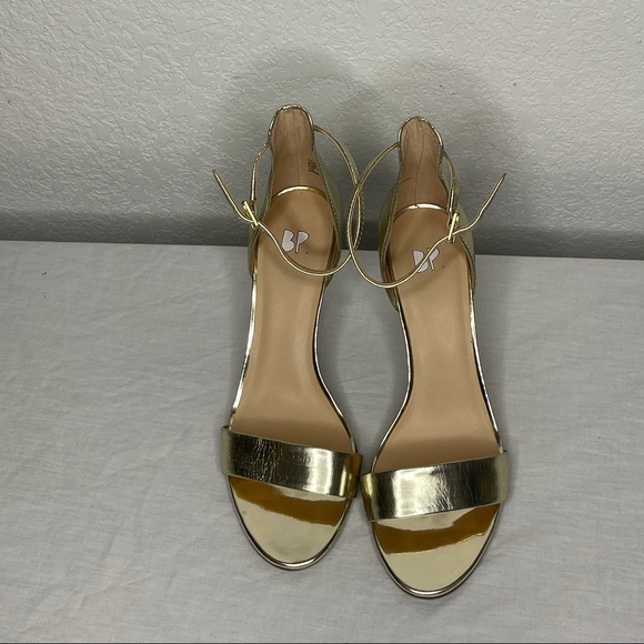 BP. Gold strap heels - Picture 1 of 6